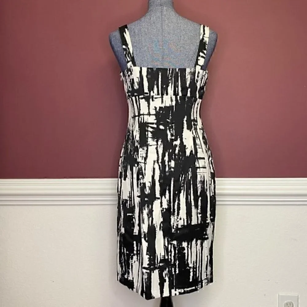2/$20 NWOT Ronni Nicole black and white dress size 10 midi - Picture 4 of 5
